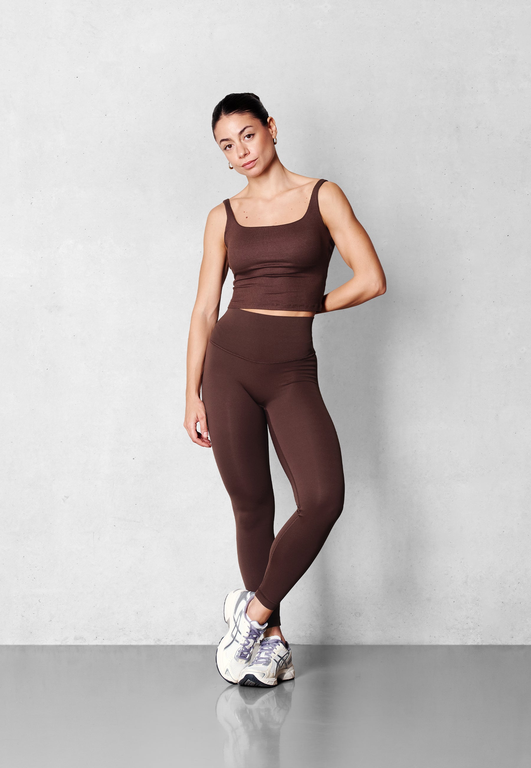 Performance Tights High Waist - Parisian Brown