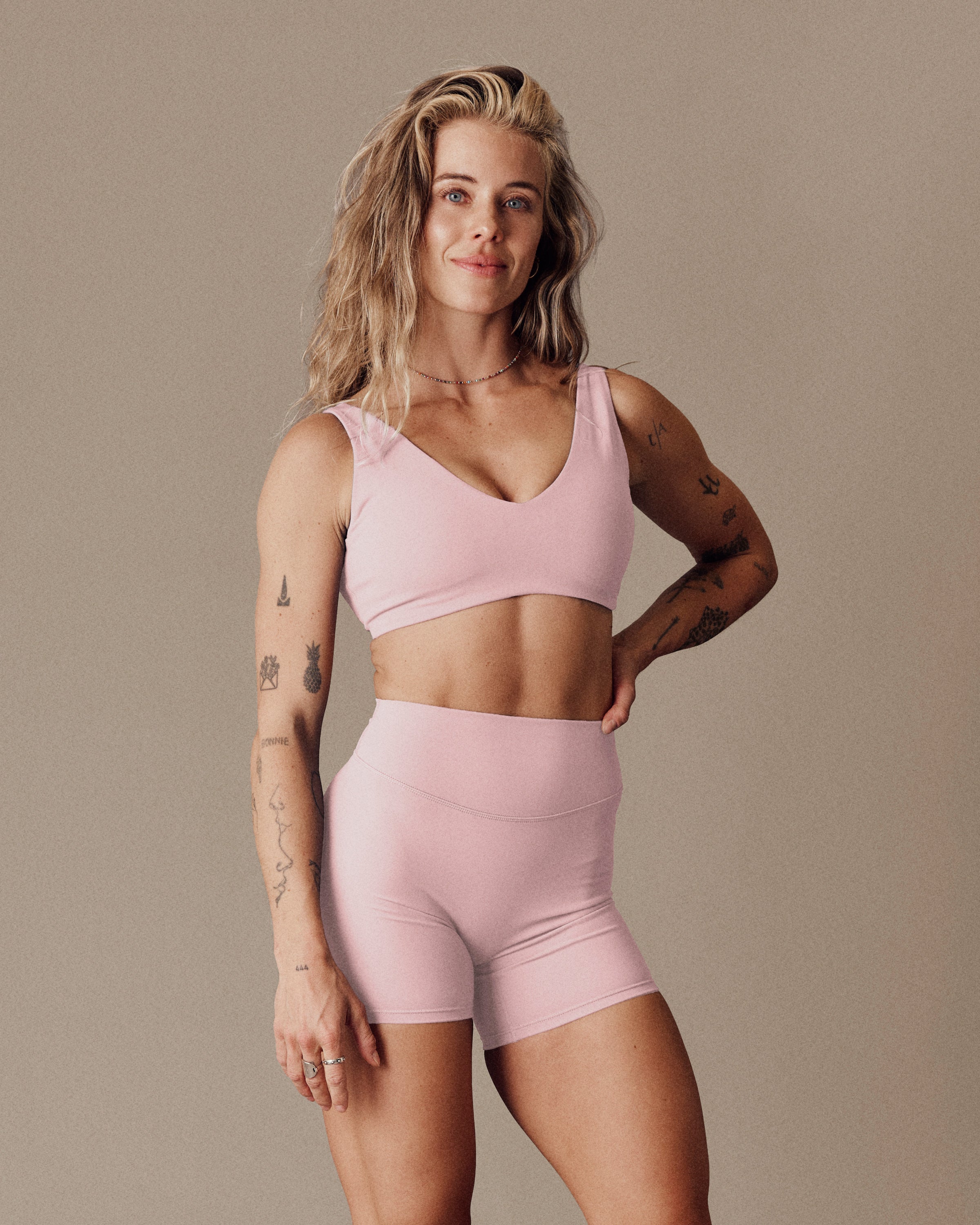 Aura Bra SculptFlex - Medium Support - Soft Pink