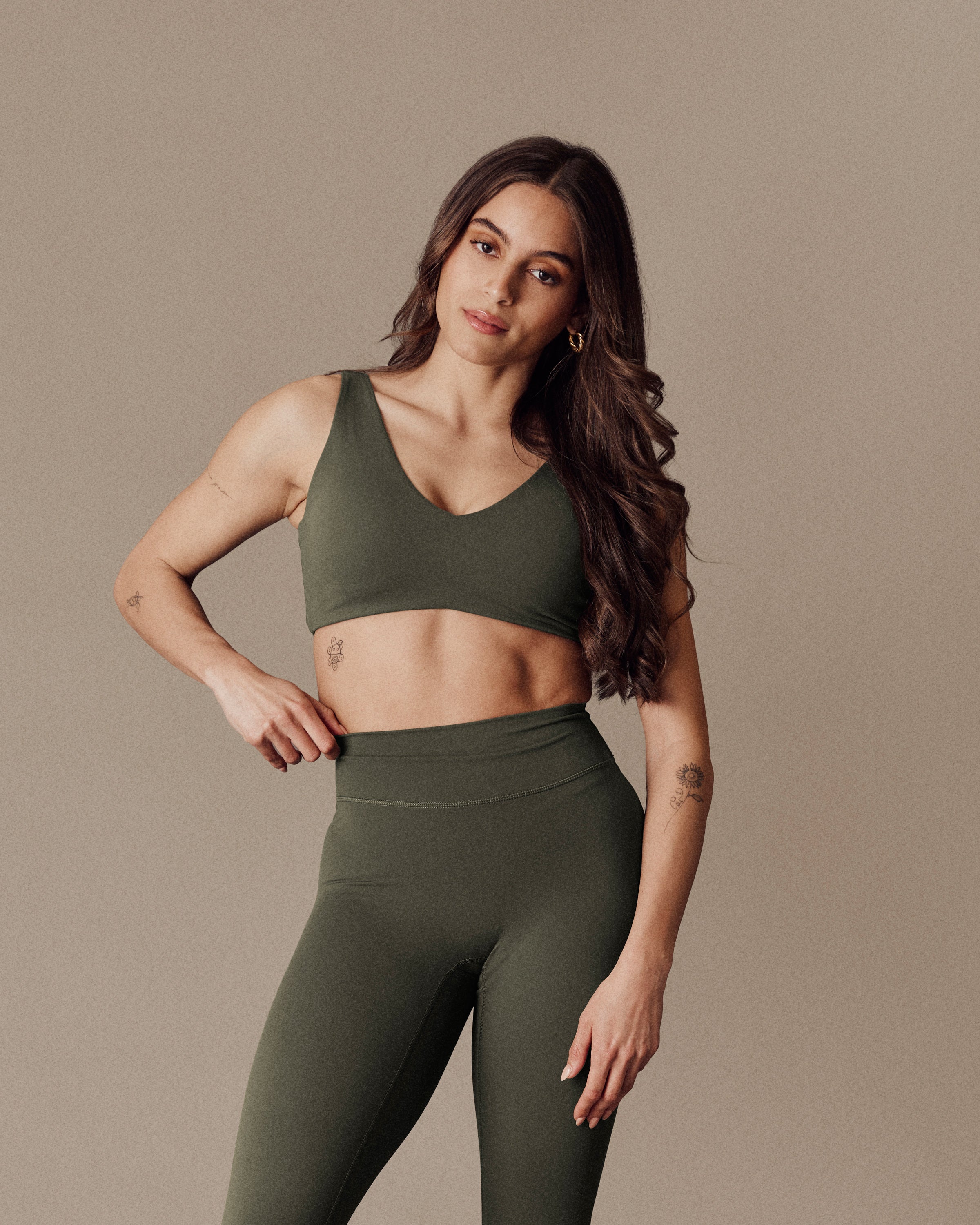 Aura Bra SculptFlex - Medium Support - Mountain Green