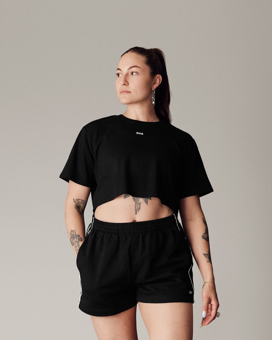 Cropped Shirt - Black