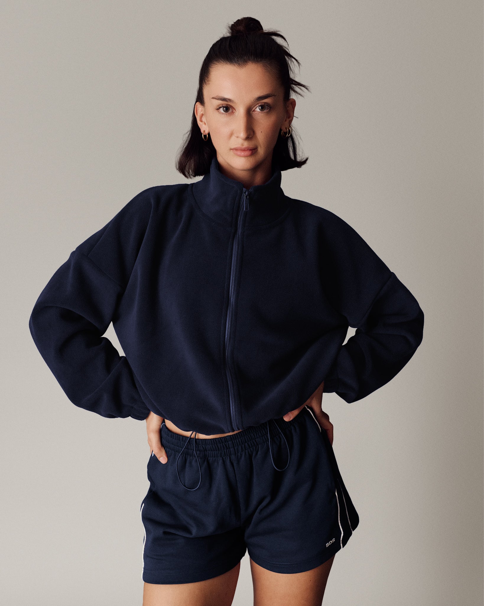 Soft Fleece Jacket - Navy
