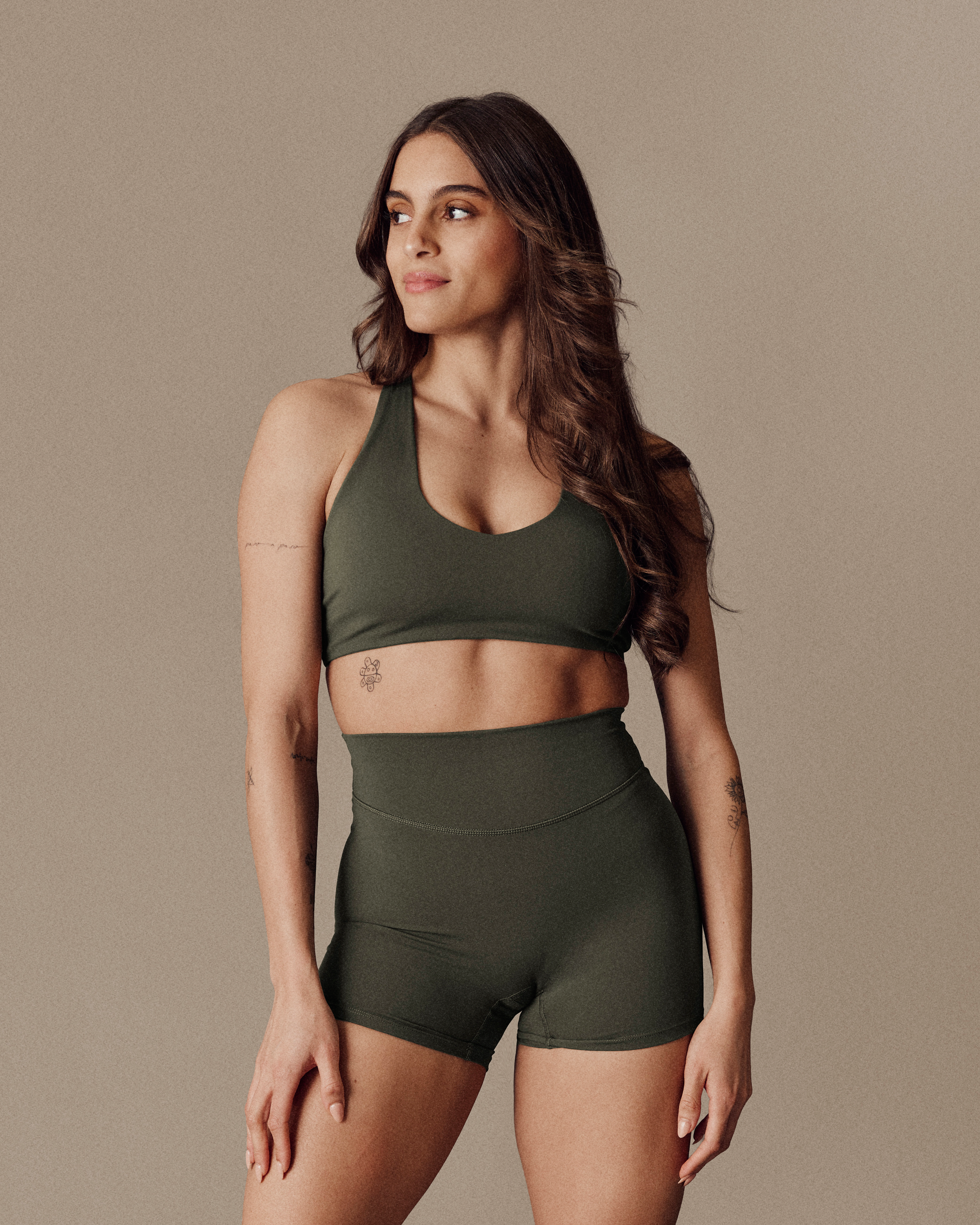 Racing Bra SculptFlex - Medium Support - Mountain Green